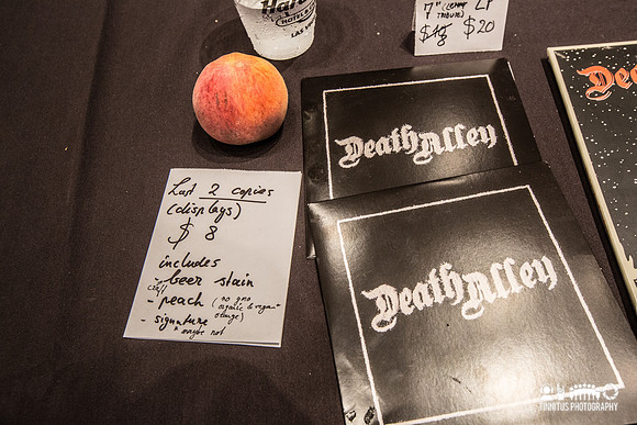 Death Alley merch table