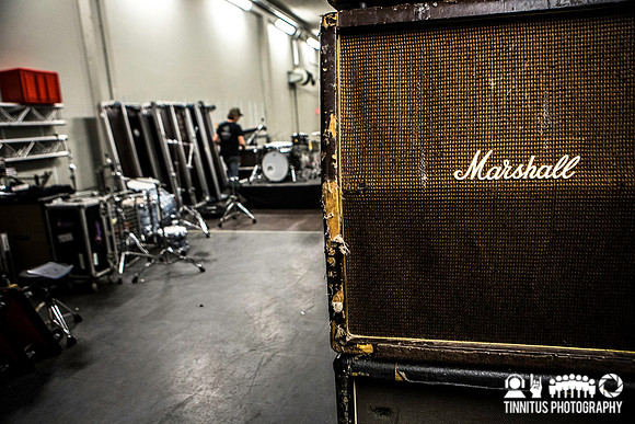 backstage at Roadburn's main stage
