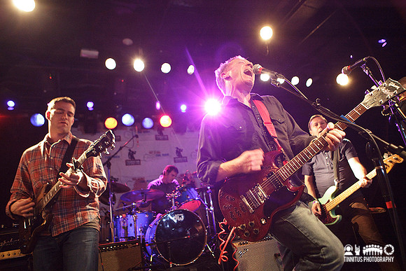 Theo Epstein and Bill Janovitz of the Hot Stove Cool Music All-S