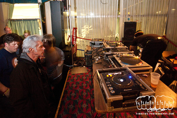DJ Kool Herc spins after the final concert at All Tomorrow's Par