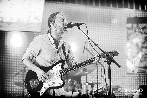 Thom Yorke of Radiohead in concert