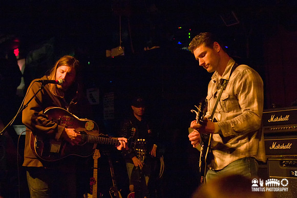 Boston Red Sox pitcher Lenny Dinardo (right) joins Evan Dando (l