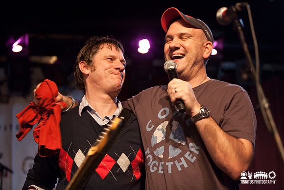 Mike Gent (left) and Mike O'Malley at the Hot Stove/Cool Music c