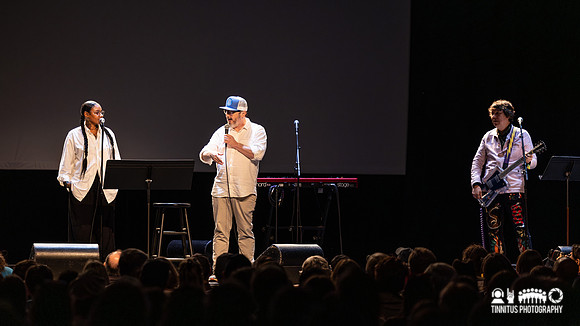 John Hodgman, Jean Grae and Dave Hill at Solid Sound